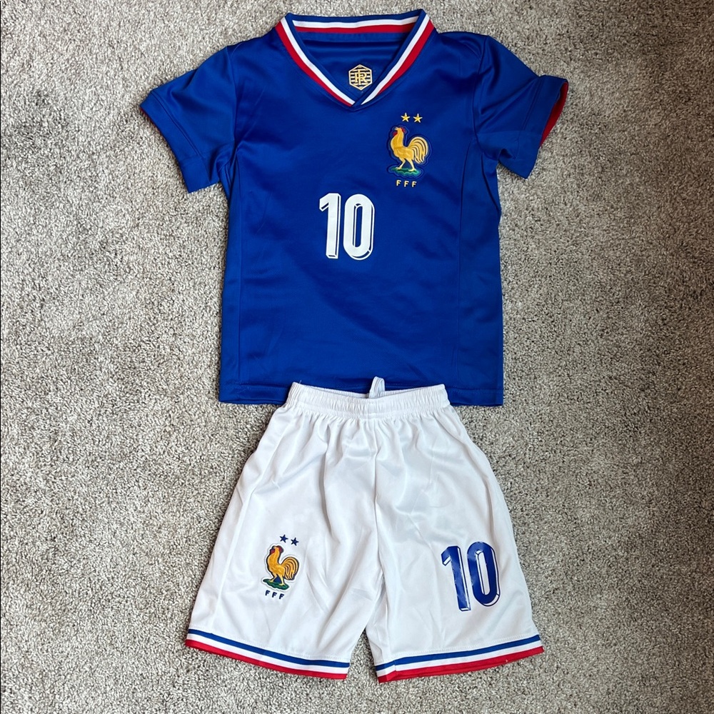 Kids France Mbappe Jersey Set